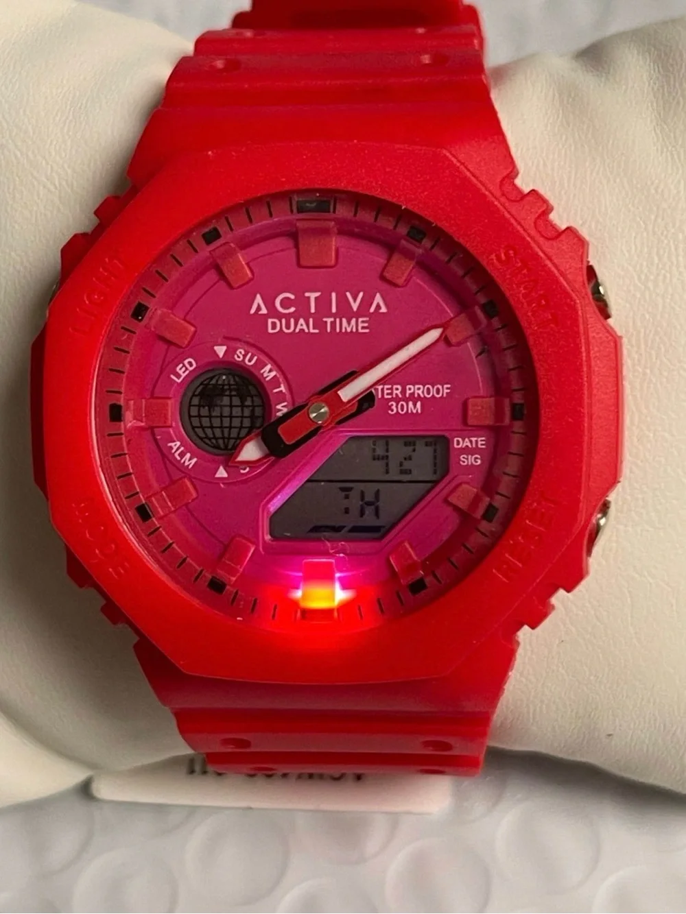 Activa Recon X Invicta Analog Digital Unisex Watch - 45.5mm, Red